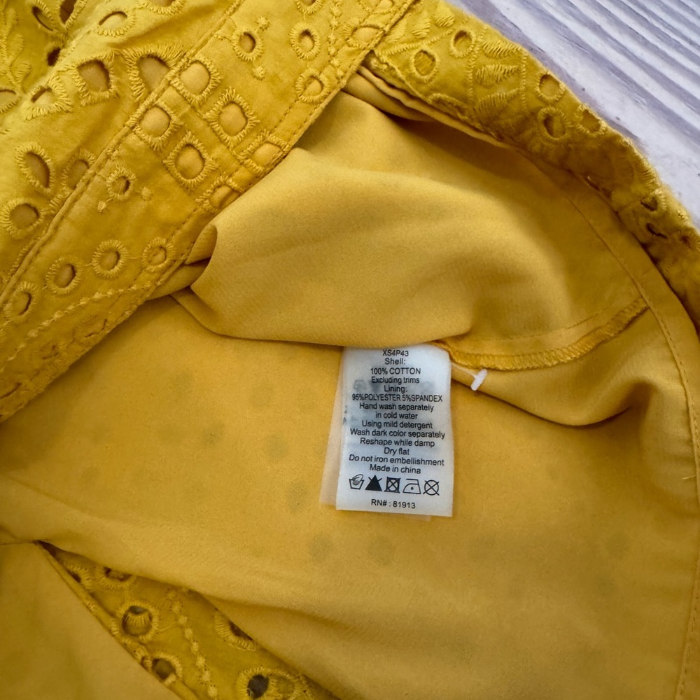 Tracy Reese X Anthropologie Sunshine Eyelet Pencil Skirt - Picture 9 of 9
